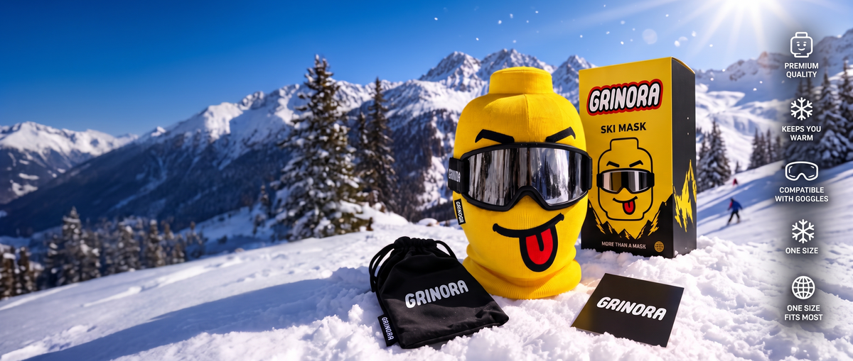 Grinora™ Funny Face Cotton Ski Mask