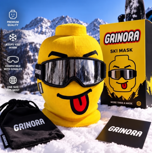 Grinora™ Funny Face Cotton Ski Mask