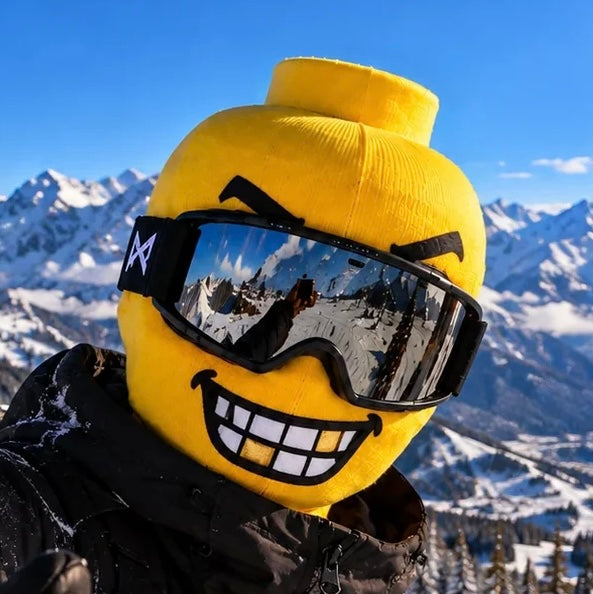 Grinora™ Funny Face Cotton Ski Mask, Chomp