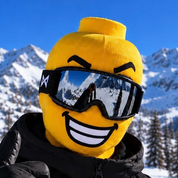 Grinora™ Funny Face Cotton Ski Mask, Big Grin