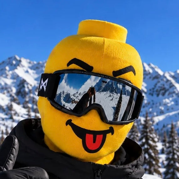 Grinora™ Funny Face Cotton Ski Mask, Tongue Out